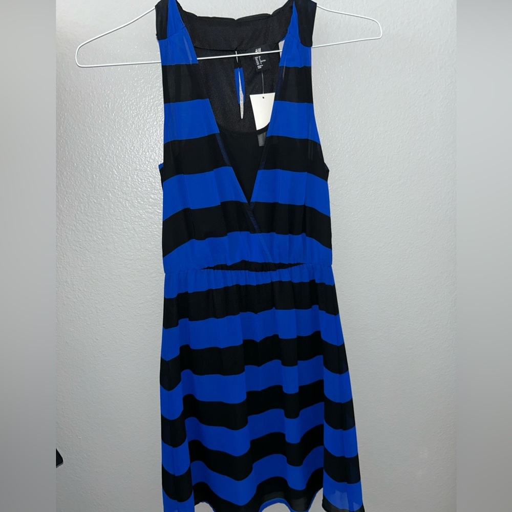 Blue/Black H&M Sleeveless Dress size 4